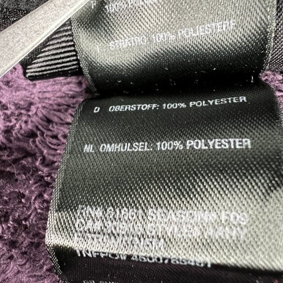 The North Face Fuzzy Fleece Osito Full Zip Jacket Womens Small Purple Mock Neck - Picture 9 of 16